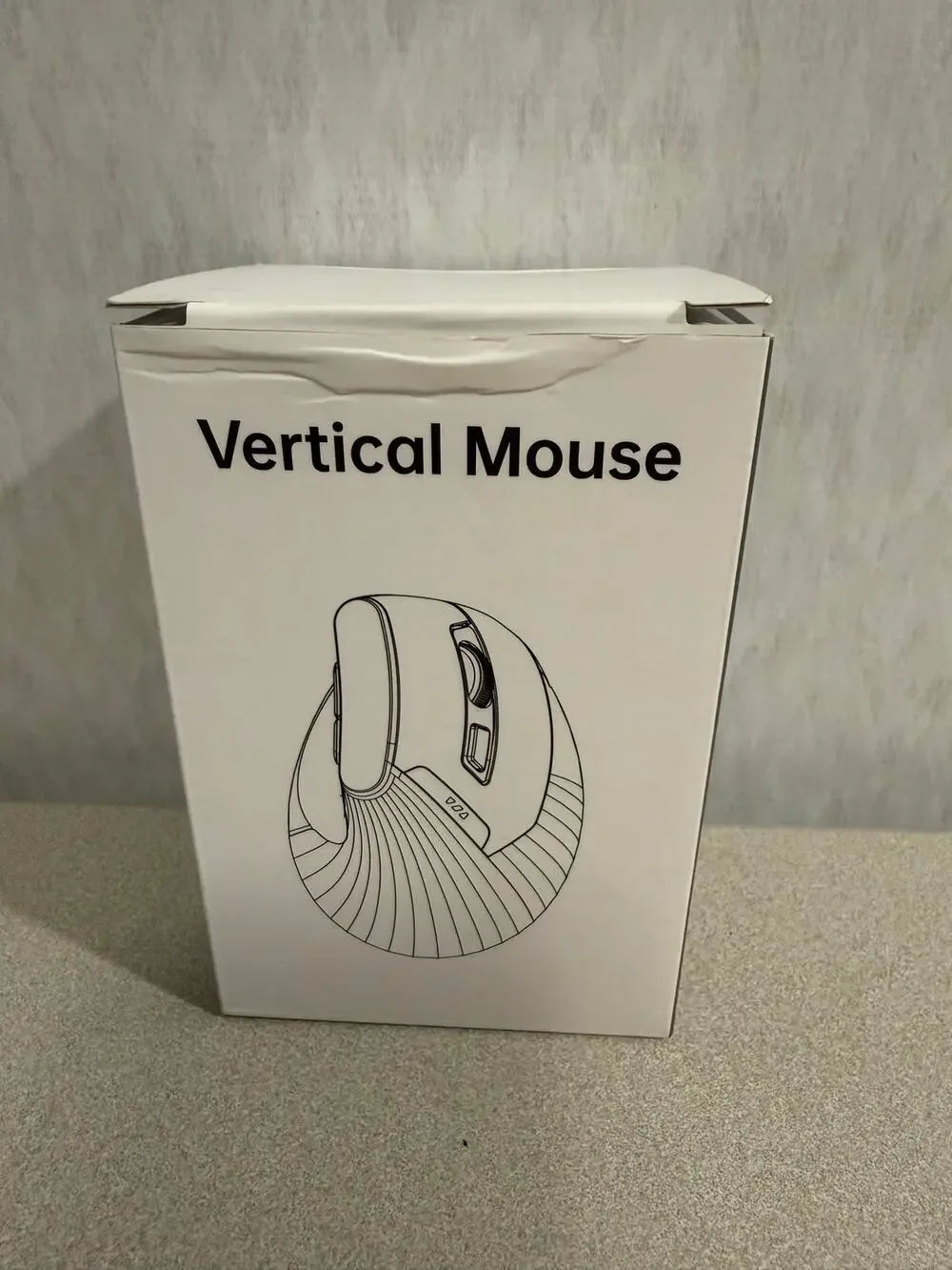 UINEER A06 Wireless Vertical Mouse Black Ergonomic 2.4G with USB Nano Receiver